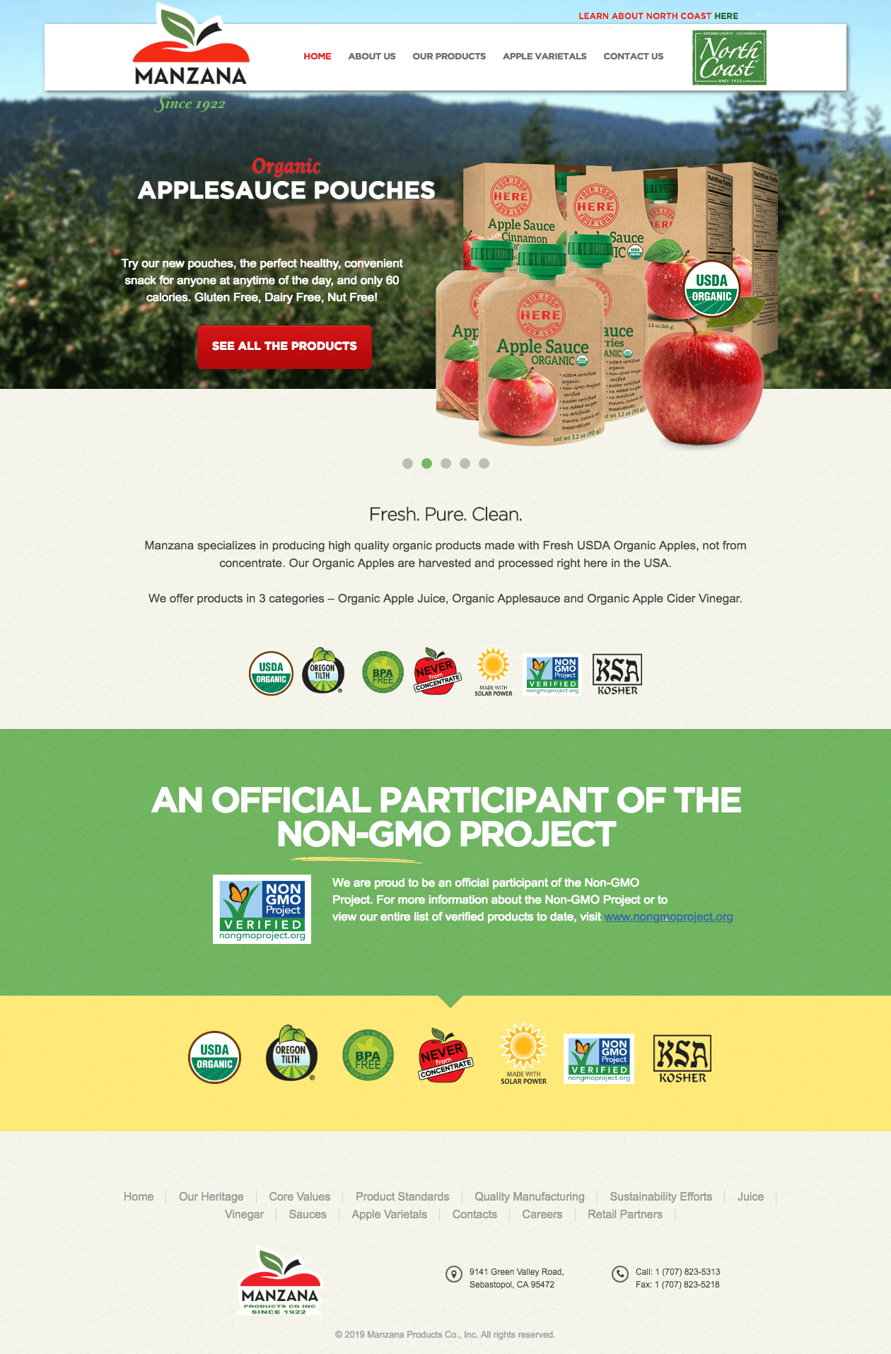 Manzana Products Co. website